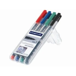 STAEDTLER permanent markers�t - 4 stk ass - 0,6 mm - 5250213